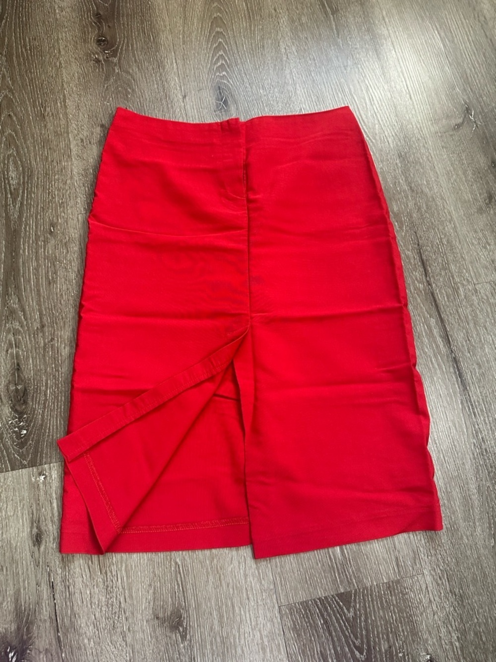 Rampage Red Pencil Skirt with Back Vent - Picture 7 of 8